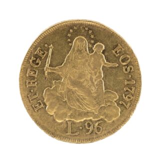 Italian States, Genoa 96 Lire Gold Coin