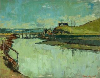 Hywel Harries Oil 'The River Ystwyth'