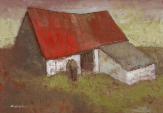 Aneurin Jones Acrylic 'Cymdogion'