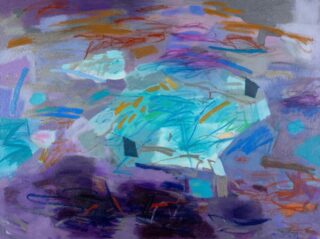 Mary Lloyd Jones Oil 'Copper Seam, Gogarth'