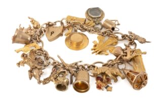 9CT Gold Charm Bracelet