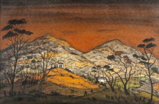 Fred Uhlman Oil 'A Welsh Landscape, Croesor Valley'