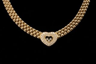 Chopard 18CT Gold 'Happy Heart' Necklace