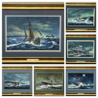 Keith Shone Set of Twelve Pastels