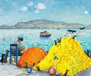 Nick Holly Oil 'Mending the Nets'