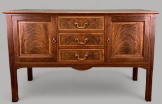 Rt Hon David Lloyd George's Oak & Walnut Side Cabinet