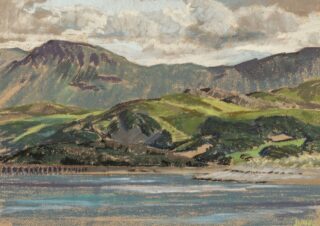 James Dickson Innes Pastel 'Coastal Landscape, Wales'