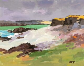 Donald McIntyre Acrylic 'Western Shore, Arran 2'