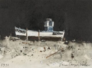 John Knapp-Fisher Watercolour 'Fishing Boat'