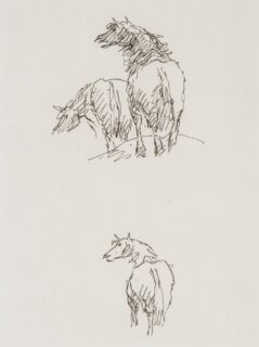 Sir Kyffin Williams RA Ink on Paper