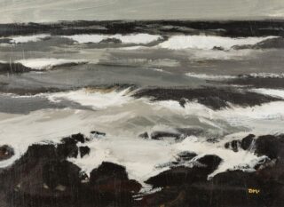 Donald McIntyre Acrylic 'Grey Sea No. 7'
