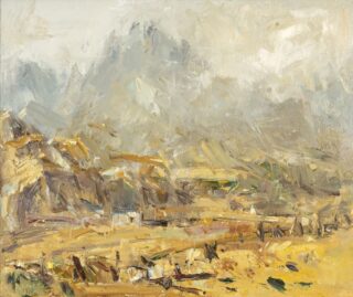 Gareth Parry Oil 'Tryfan Yn Y Gaeaf'