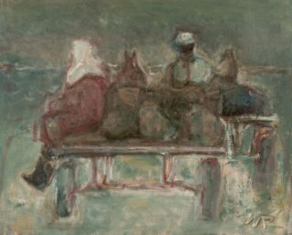 Will Roberts Oil 'Cockle Carts, Bury Estuary'