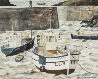 John Knapp-Fisher Oil 'Boats, Porthgain'