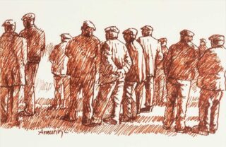 Aneurin Jones Pen on Paper
