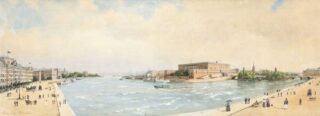 Anna Palm De Rosa Watercolour 'Stockholm'