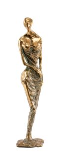 Arthur Dooley Textured & Polished Bronze 'The Debutante'