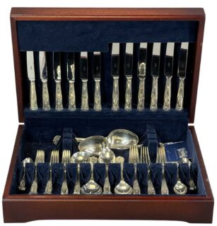 Canteen of Silver King's Pattern Cutlery
