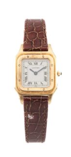 Ladies' 18ct Gold Cartier Santos Dumont Wristwatch