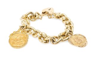 9ct Gold Bracelet with Charms