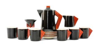 Clarice Cliff 'Yoo-Hoo' Coffee Service
