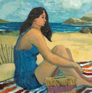 Claudia Williams Oil 'Waiting for the Tide'