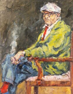 David Griffiths MBE Oil 'David Hockney RA'