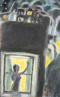Ernest Zobole Oil 'Viewing the Landscape'