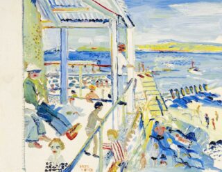 Fred Yates Oil 'St. Ives Pier'