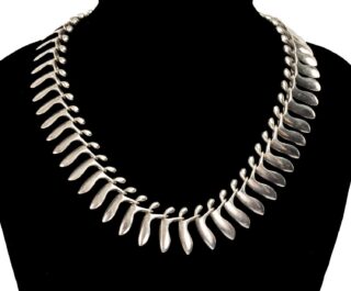 Georg Jensen Silver Fringe Necklace