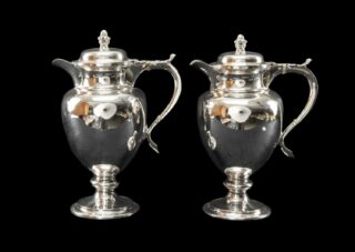 Pair of George III Silver Coffee Pots