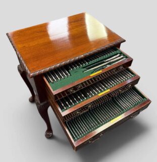 George VI Silver 'Dubarry' Pattern Table Service