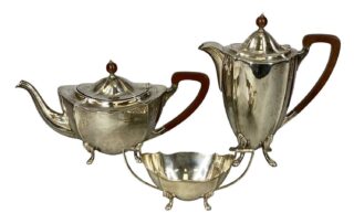 George VI Silver Three-Piece Tea Service