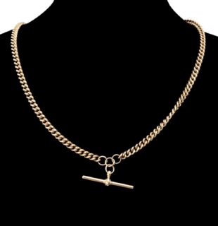 9ct Gold Curb-Link Albert