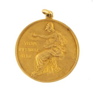 18k Gold Argentinian Medallion, 1930