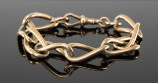 9ct Gold Open Curb-Link Bracelet