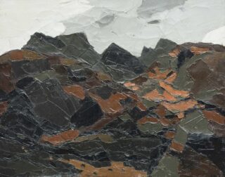 Sir Kyffin Williams RA Oil 'Moelwyn Bach in Autumn'