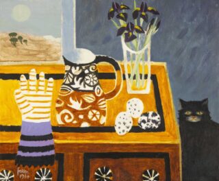 Mary Fedden RA Oil 'The Striped Glove'