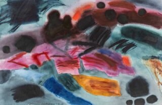 Mary Lloyd Jones Watercolour 'Land Memory'