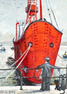 Nick Holly Oil 'Lightship, Cardiff Bay'