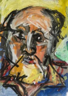 Peter Prendergast Mixed Media 'Self Portrait'