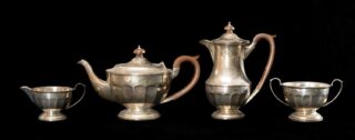 Silver Four-Piece Tea Service