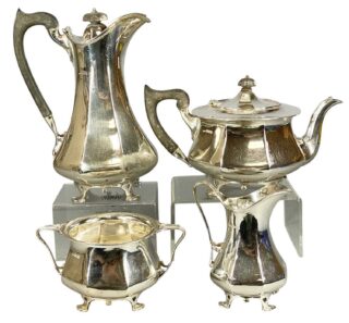 George V Silver Four-Piece Tea Service