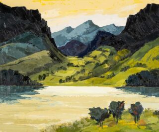 Wynne Jenkins Oil 'Yr Wyddfa O Llyn Nantlle'