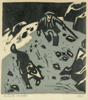 Sir Kyffin Williams RA Linocut