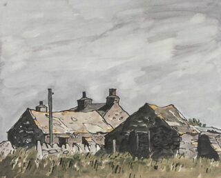 Sir Kyffin Williams RA Lithograph 'Bwythyn'