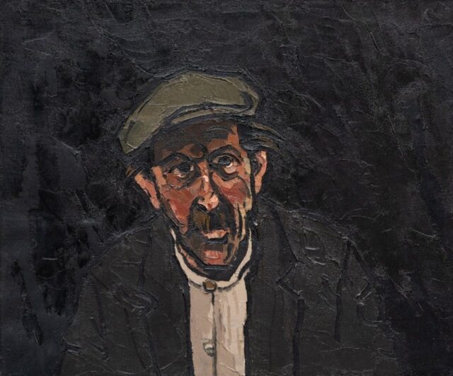 1 Sir Kyffin Williams RA Oil Portrait of John Williams Caeau Gwynion SOLD 60000