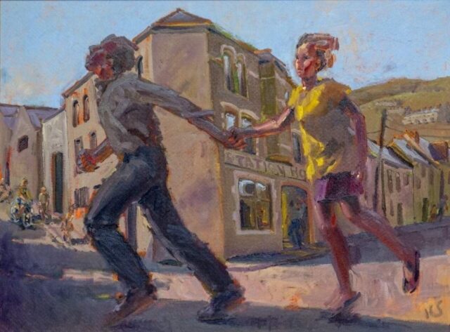 3 Kevin Sinnott Oil Running Away with the Hairdresser SOLD 27000